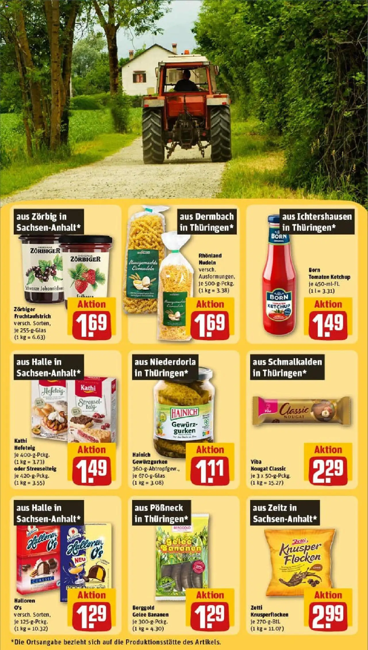 Rewe prospekt Weida	 - gültig ab dem 29.06.2025 | Seite: 29 | Produkte: Tomaten, Ketchup, Gurken, Flocken