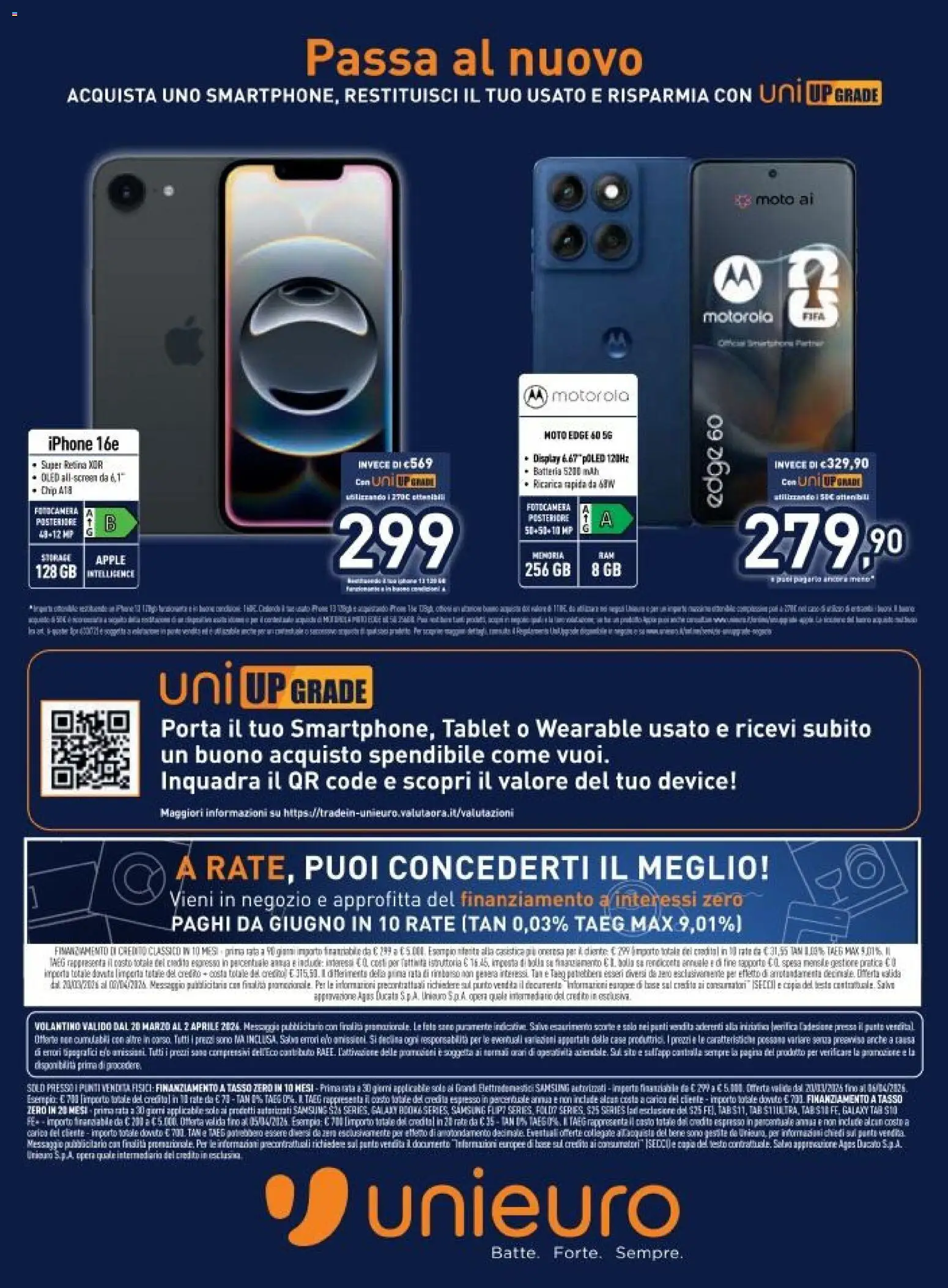 Volantino Unieuro del 20.03.2026 | Pagina: 35 | Prodotti: Iphone, Tablet, Fotocamera, Batteria