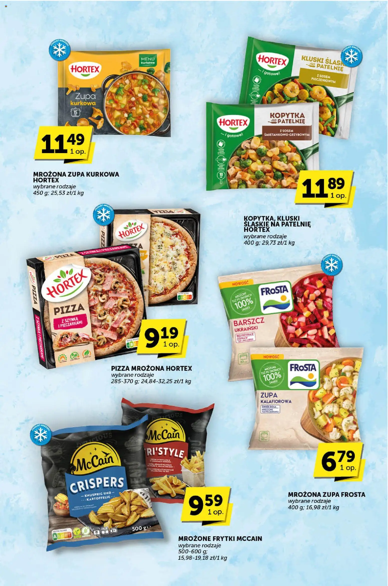 ABC Gazetka - Katalog od 27.12.2025 | Strona: 9 | Produkty: Barszcz, Kluski śląskie, Pizza, Frytki