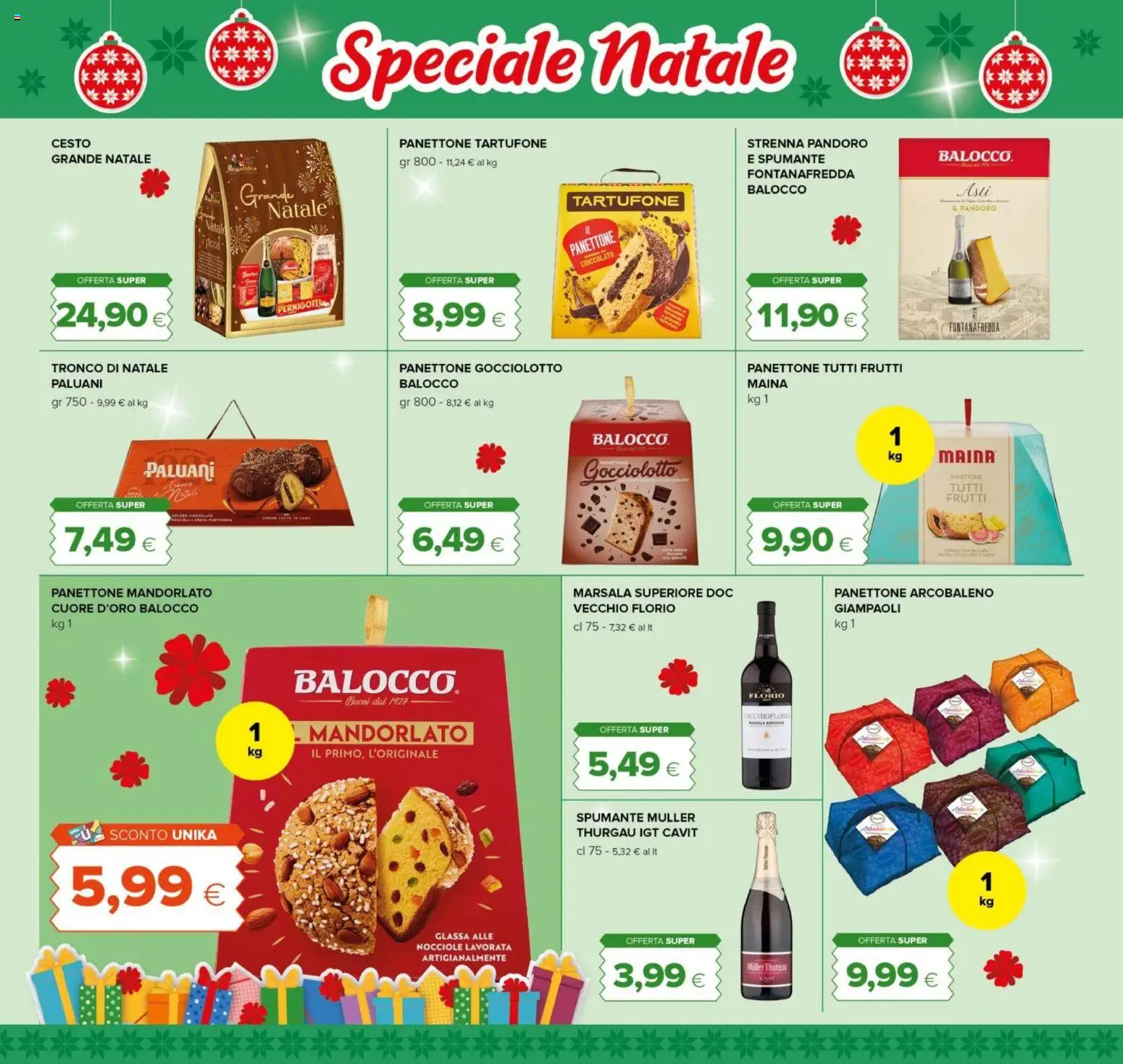 Volantino Tigre del 15.12.2025 | Pagina: 6 | Prodotti: Nocciole, Pandoro, Panettone, Glassa