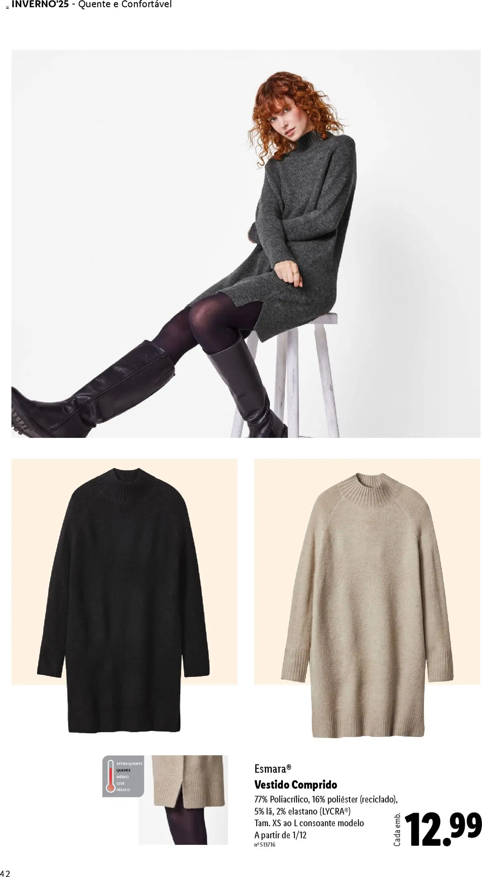 Lidl folheto │ válido de 01.12.2025 | Página: 42 | Produtos: Vestido