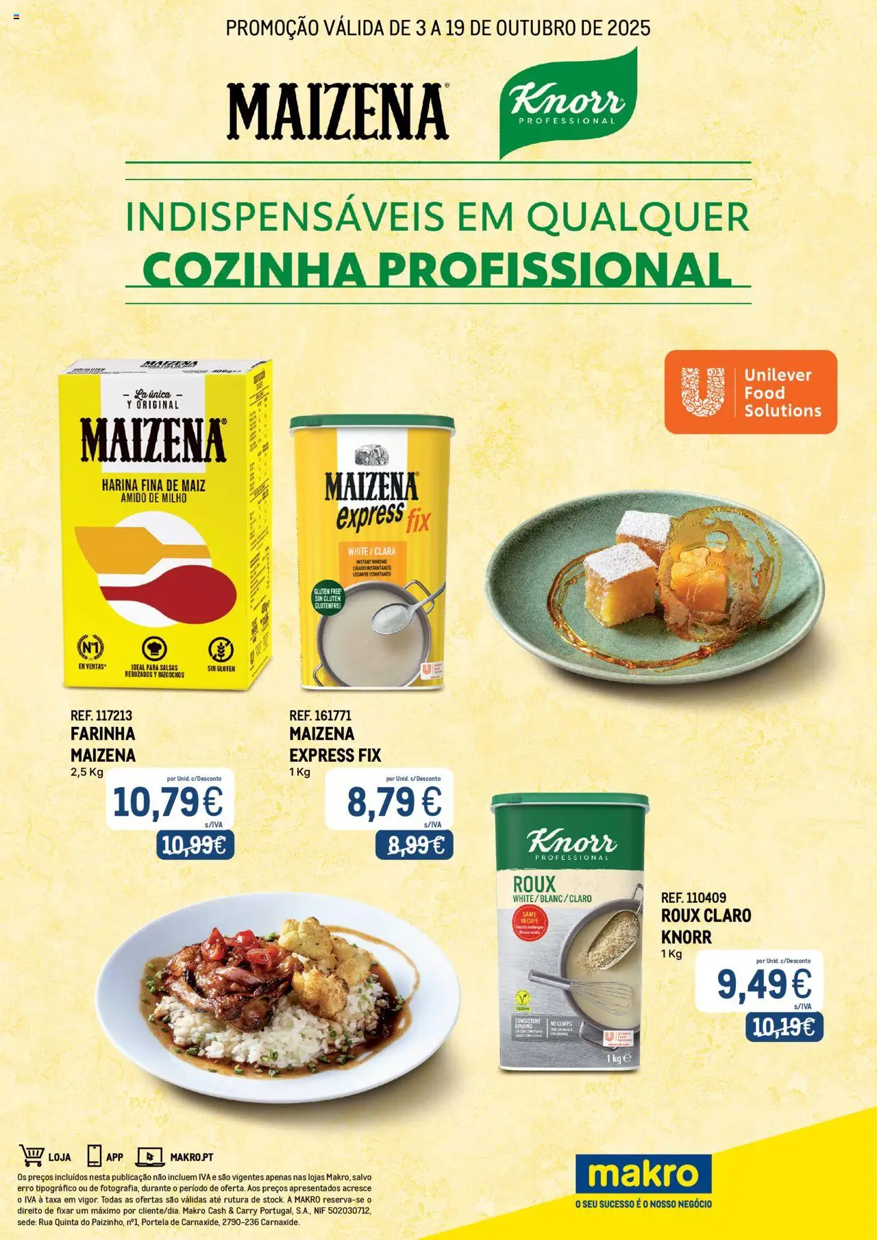 Makro - Monofolha Maizena & Knorr │ válido de 03.10.2025 | Página: 1 | Produtos: Knorr, Milho