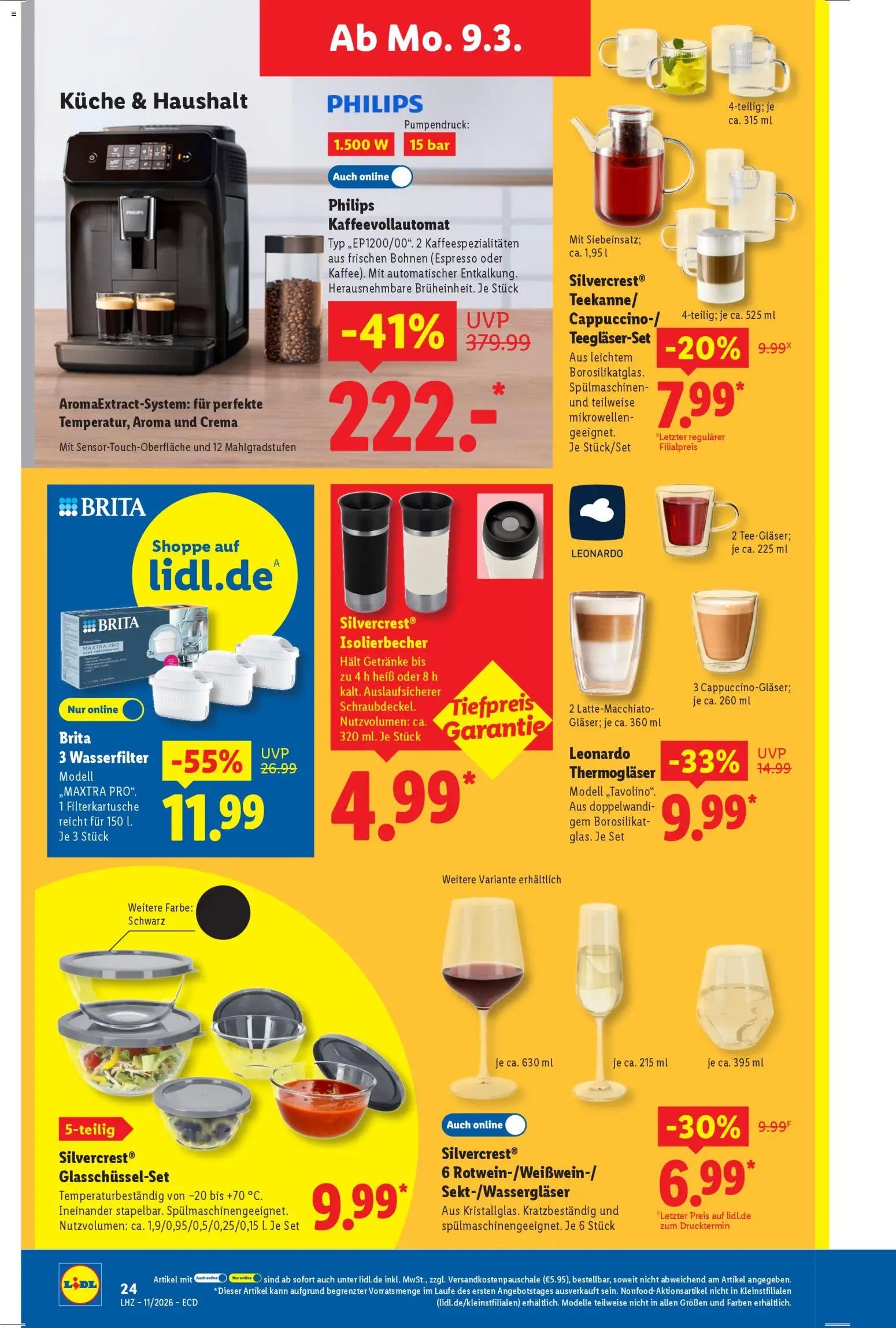 Lidl - Prospekt – gültig ab 09.03.2026 | Seite: 14 | Produkte: Philips, Küche, Kaffeevollautomat