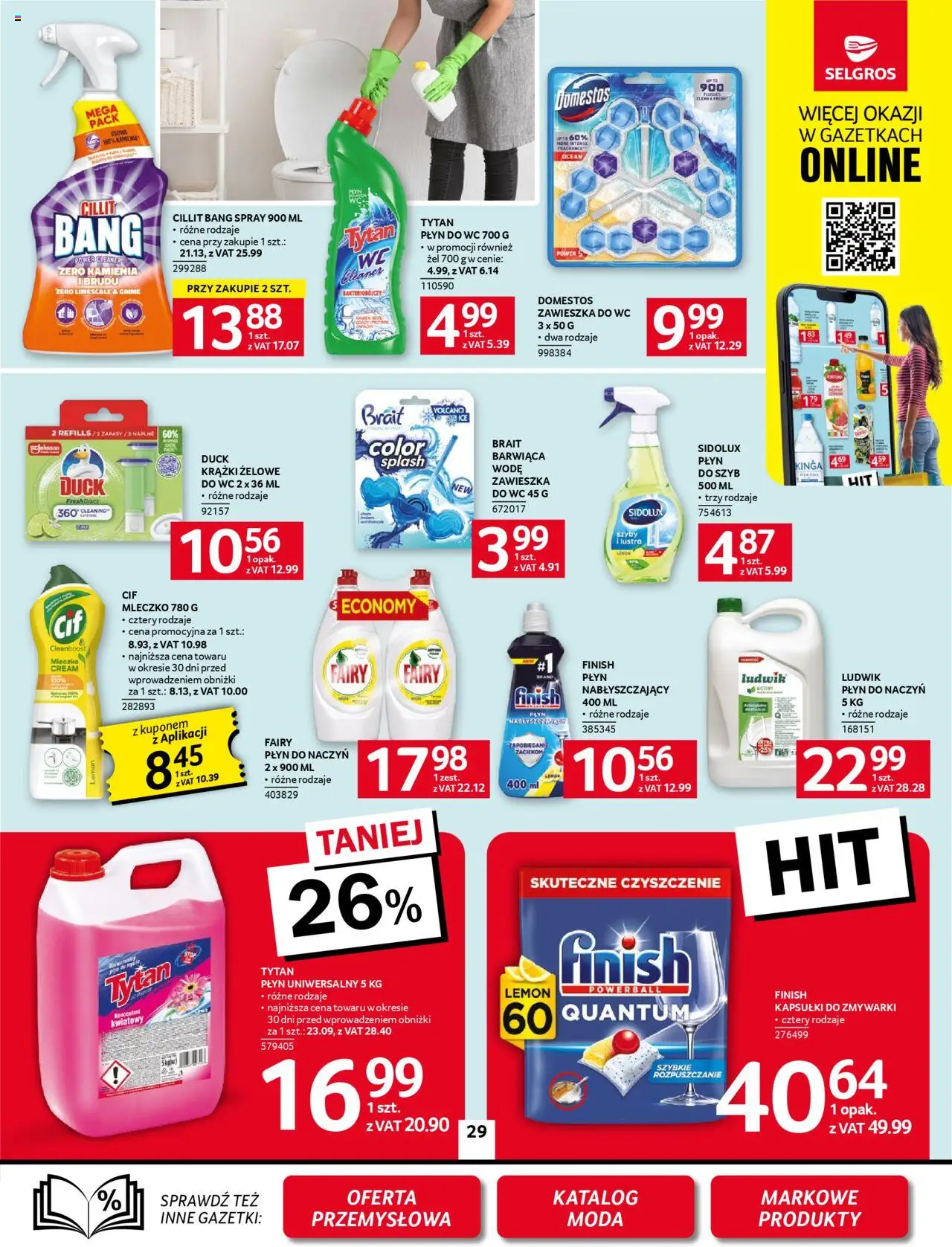 Selgros cash&carry Gazetka od 23.10.2025 | Strona: 25 | Produkty: Cleaner, Domestos, Fairy, Kapsułki do zmywarki