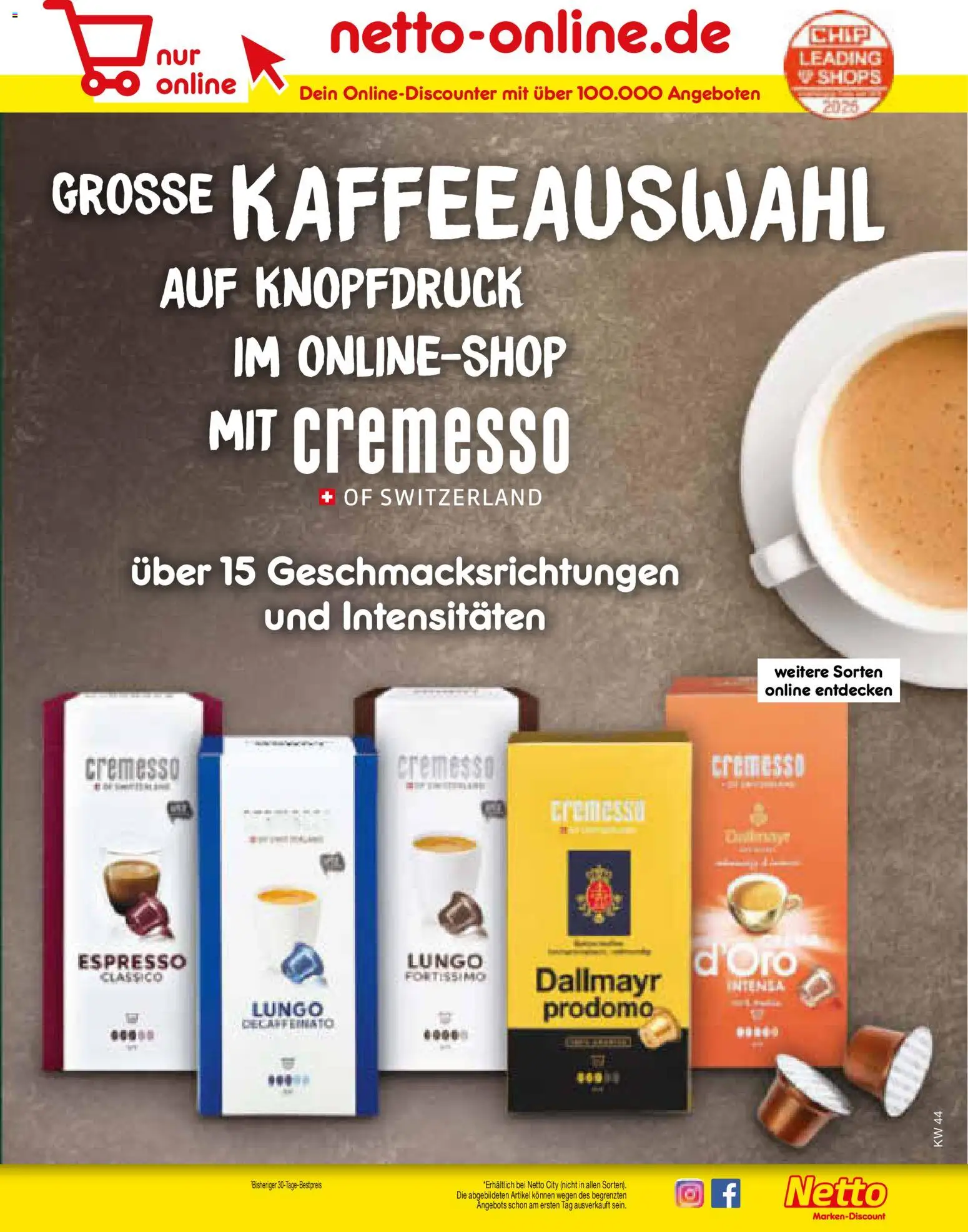 Netto Marken-Discount Prospekt 	 – gültig ab 27.10.2025 | Seite: 63 | Produkte: Dallmayr