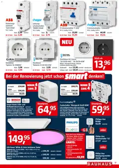 Bauhaus Prospekt 	 ab 01.11.2025 gültig | Seite: 17 | Produkte: Bosch, Philips, Steckdose