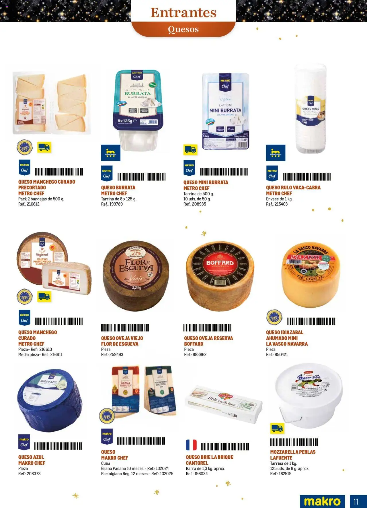 Makro - Comidas y Cenas de Navidad Norte │ válido desde el 03.10.2025 | Página: 11 | Productos: Queso, Cuna