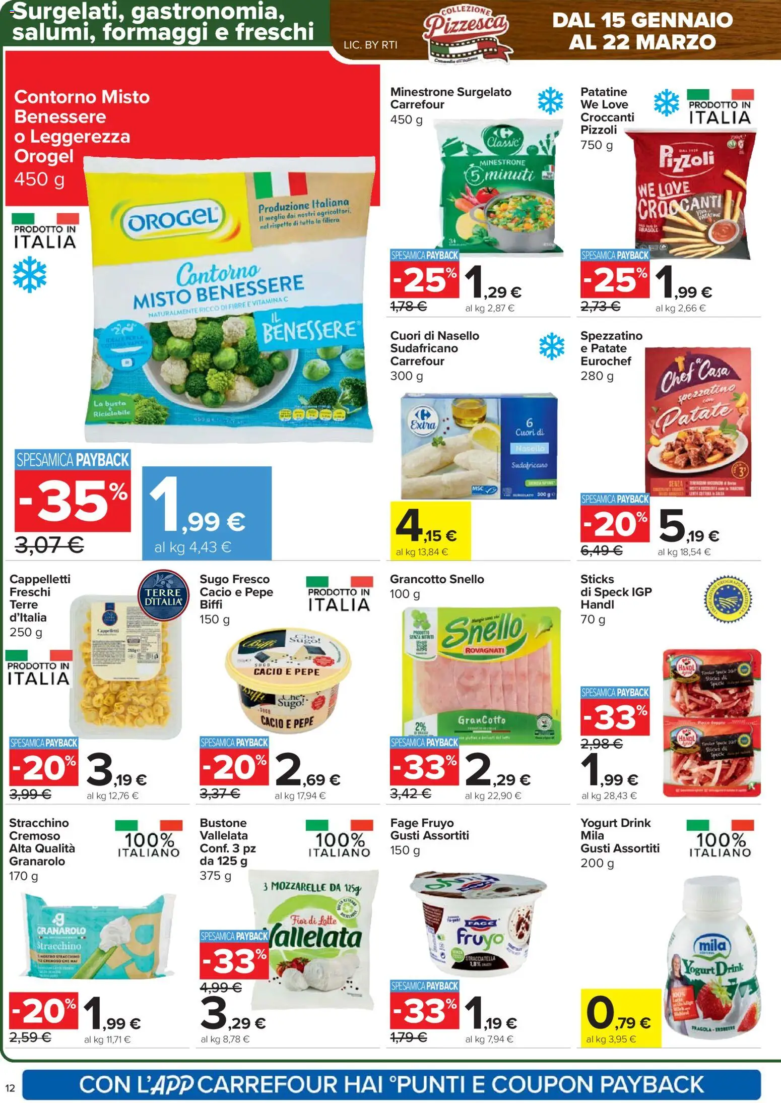 Volantino Carrefour del 26.02.2026 | Pagina: 12 | Prodotti: Speck, Patate, Stracchino, Sugo