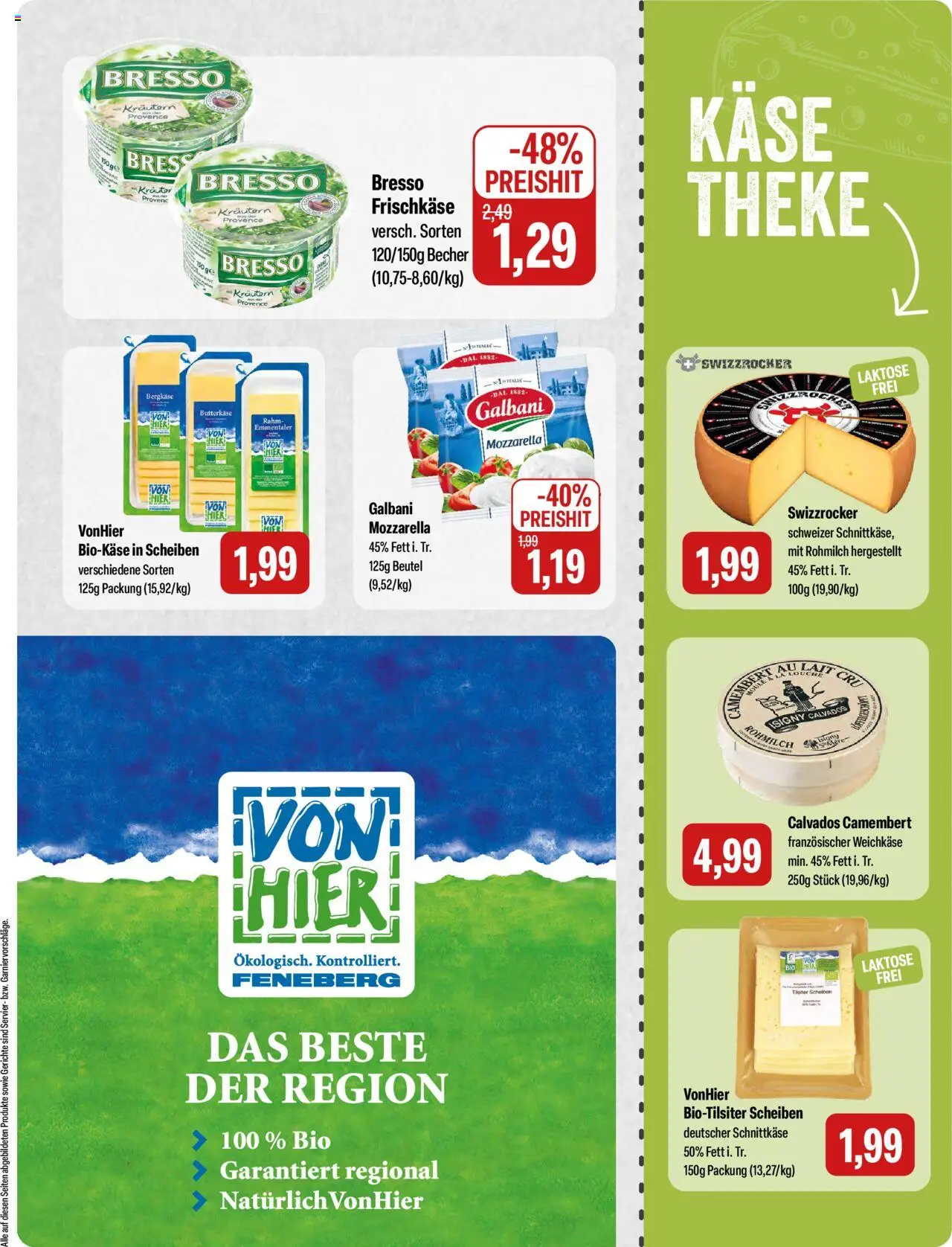 Feneberg Angebote - gültig ab dem 07.08.2025 | Seite: 7 | Produkte: Käse, Mozzarella, Bresso, Frischkase