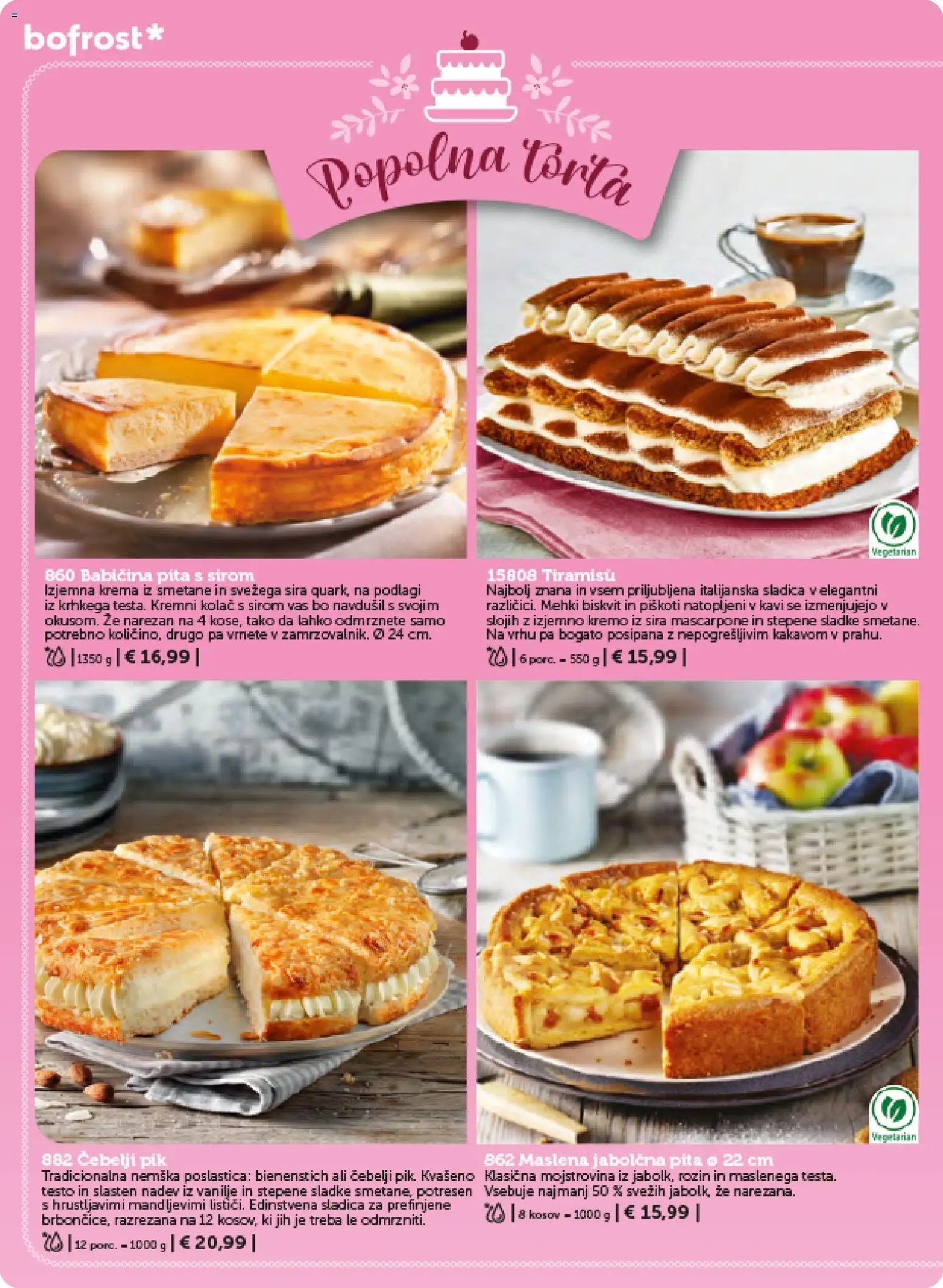 Novi Bofrost katalog ponudbe – veljaven od 01.02.2026 | Stran: 88 | Izdelki: Kolač, Pita, Krema, Piskoti