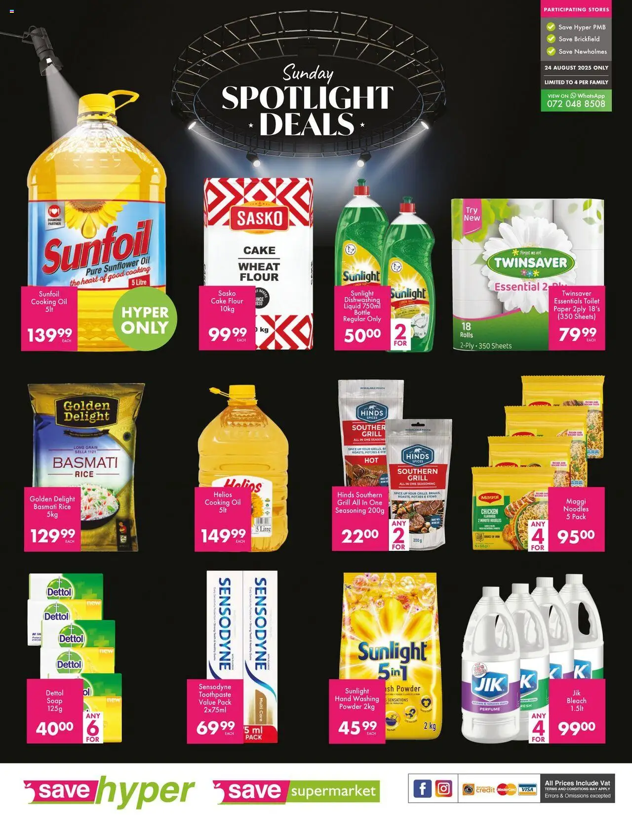 Save Spotlight Deals │ valid from 24.08.2025 | Page: 2 | Products: Chicken, Soap, Spices, Washing powder