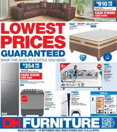Preview of OK Furniture specials valid from 20.08.2025