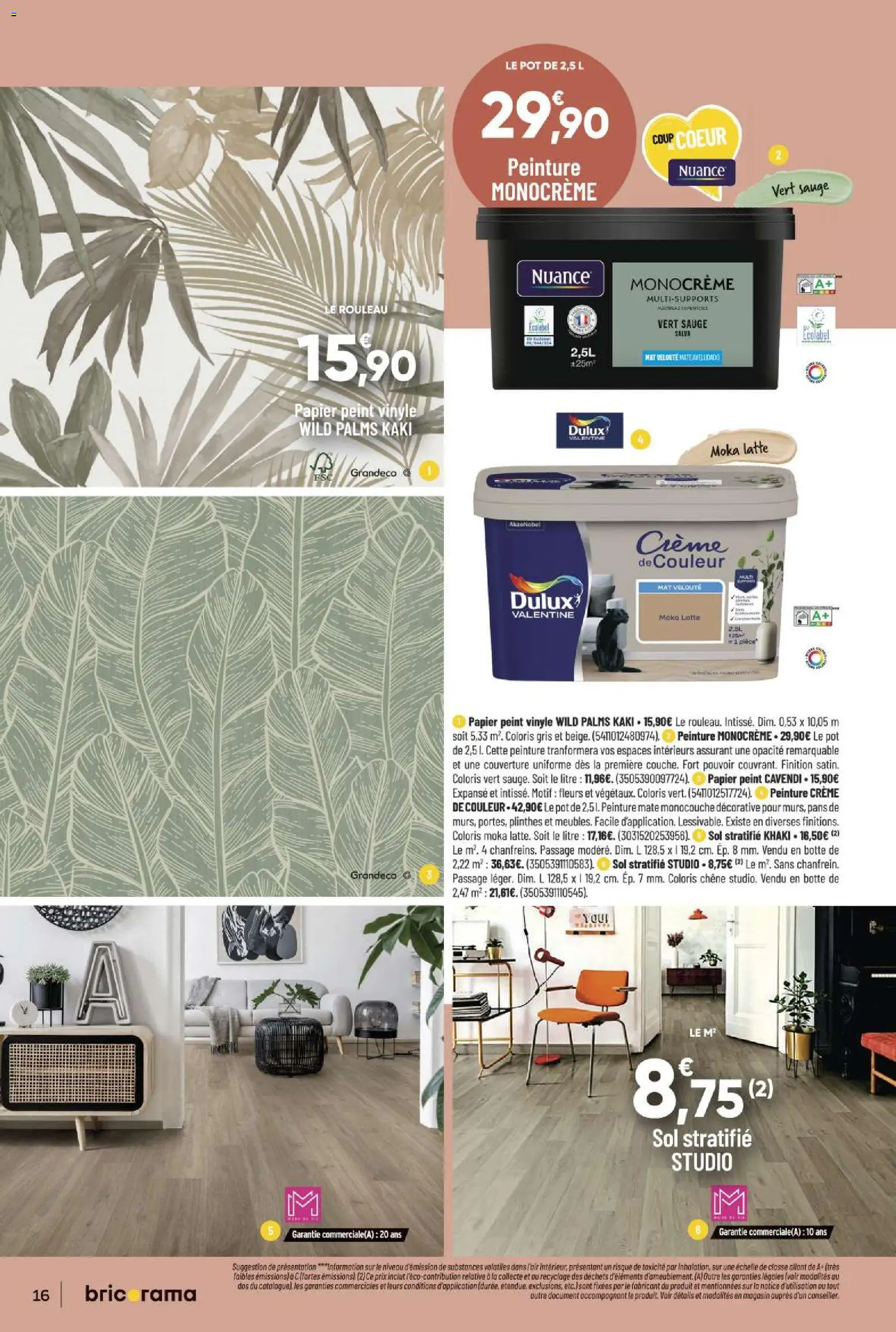 {H1} | Page: 16 | Produits: Kaki, Rouleau, Couverture, Crème