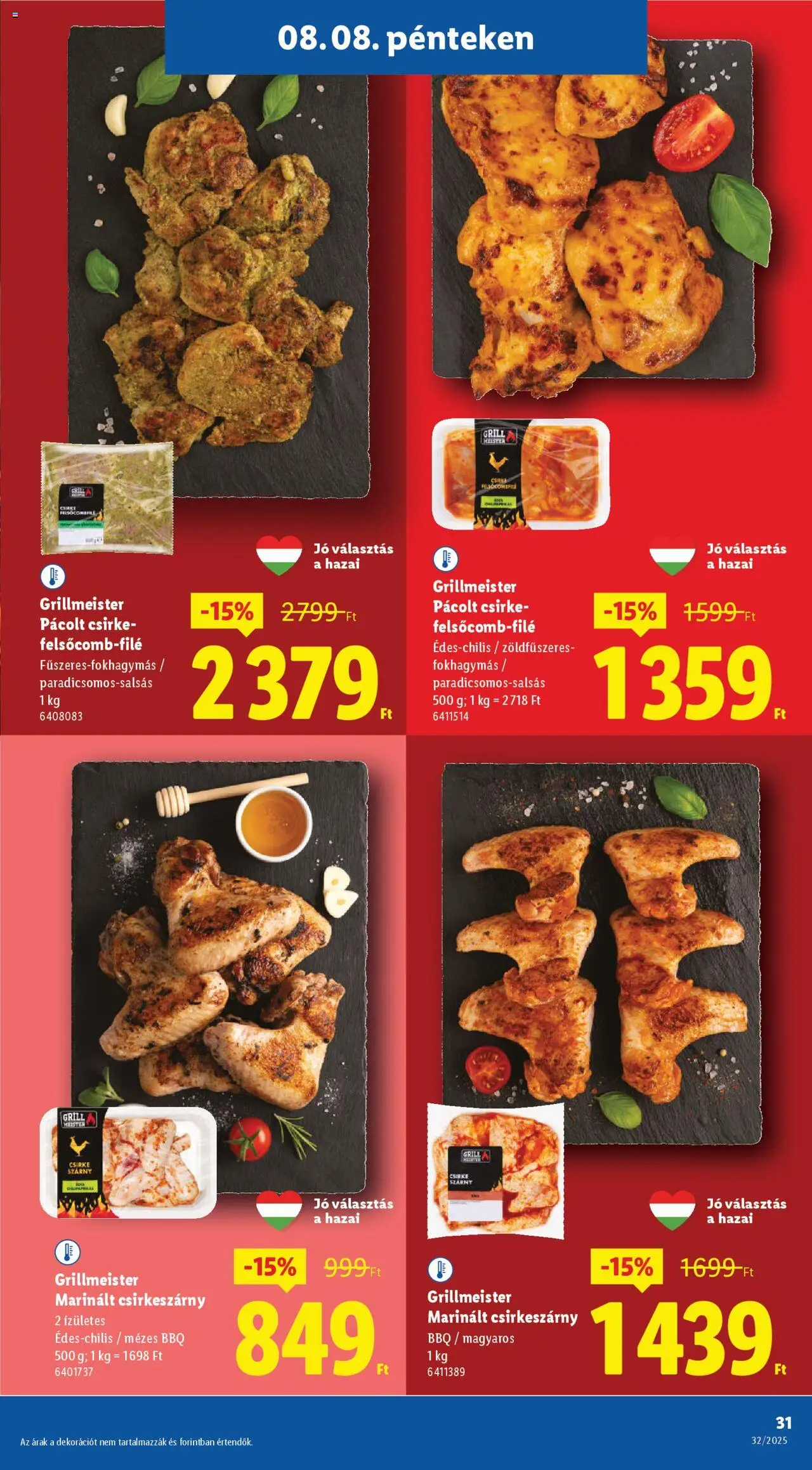 Lidl akciós ujság - amely érvényes a következő dátumtól: 07.08.2025 | Oldal: 31