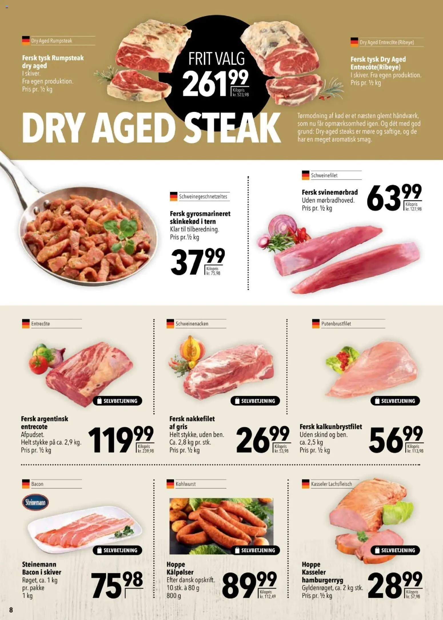 CITTI tilbudsavis – gyldig fra 29.10.2025 | Side: 8 | Produkter: Nakkefilet, Bacon, Hamburgerryg, Søm