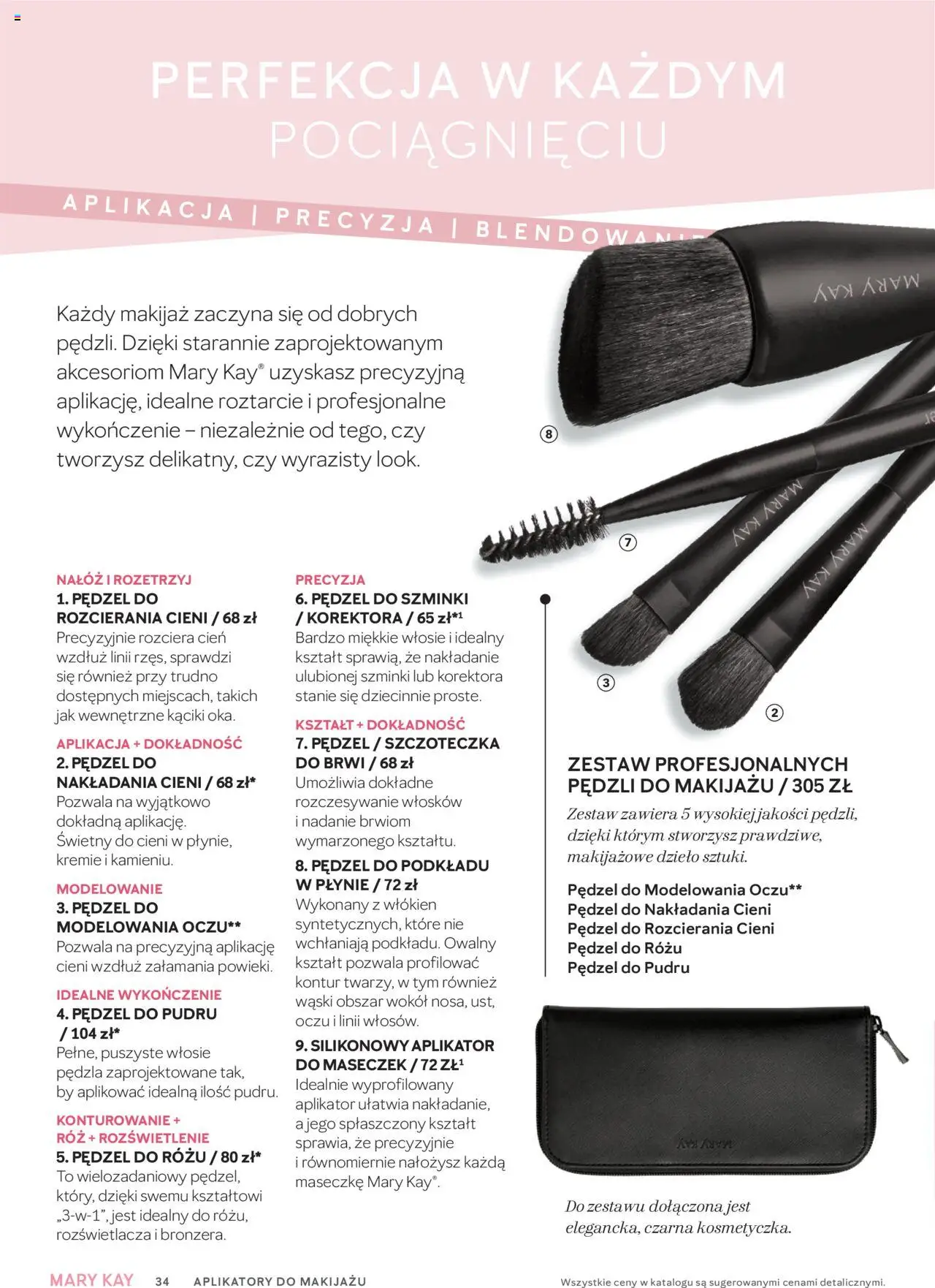 Mary Kay Katalog od 15.10.2025 | Strona: 34 | Produkty: Pędzel, Makijaż, Róż