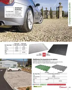 Gedimat - Prévisualisation de Gedimat Aménagements extérieurs valide à partir de 14.03.2025 | Page: 155 | Produits: Poids, Géotextile