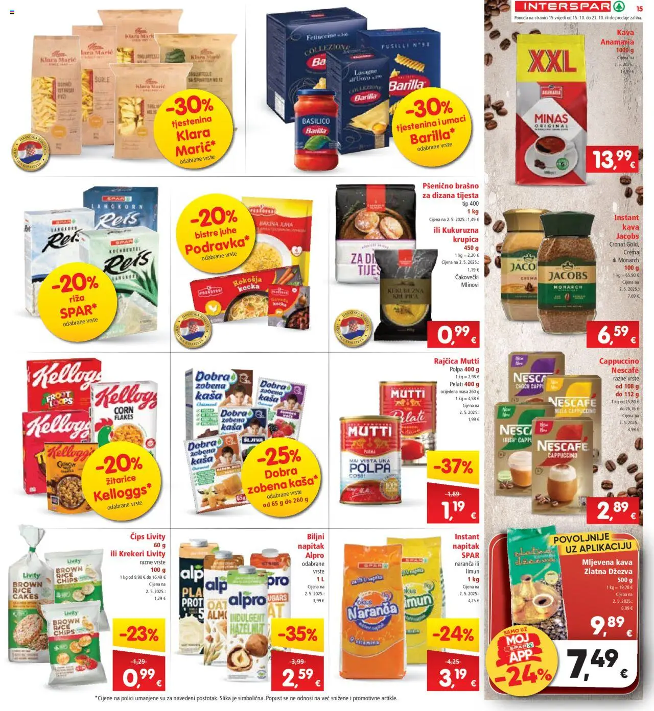 Interspar katalog | vrijedi od 15.10.2025 | Stranica: 17 | Proizvodi: Nescafe, Riža, Jacobs, Limun