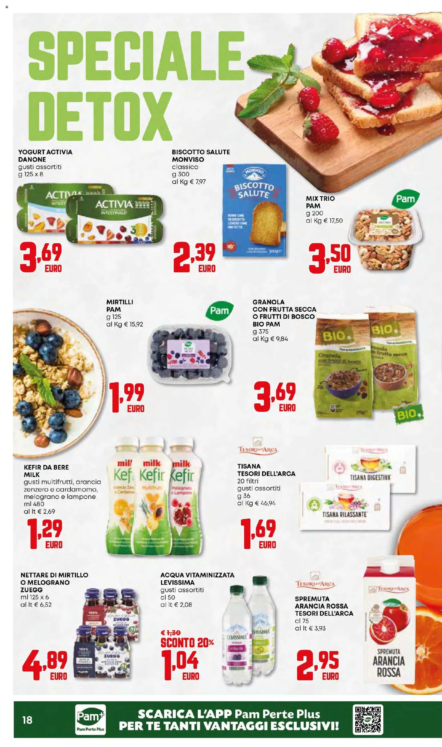 Volantino Panorama del 15.01.2026 | Pagina: 18 | Prodotti: Acqua, Mirtilli, Lampone, Arancia