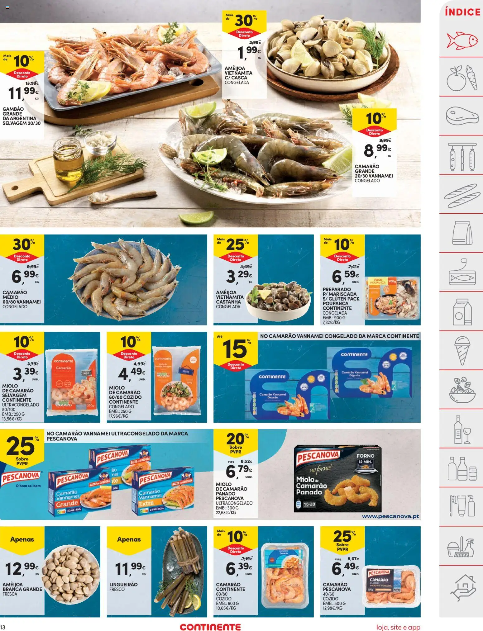 Continente folheto │ válido de 03.03.2026 | Página: 13 | Produtos: Forno, Camarão