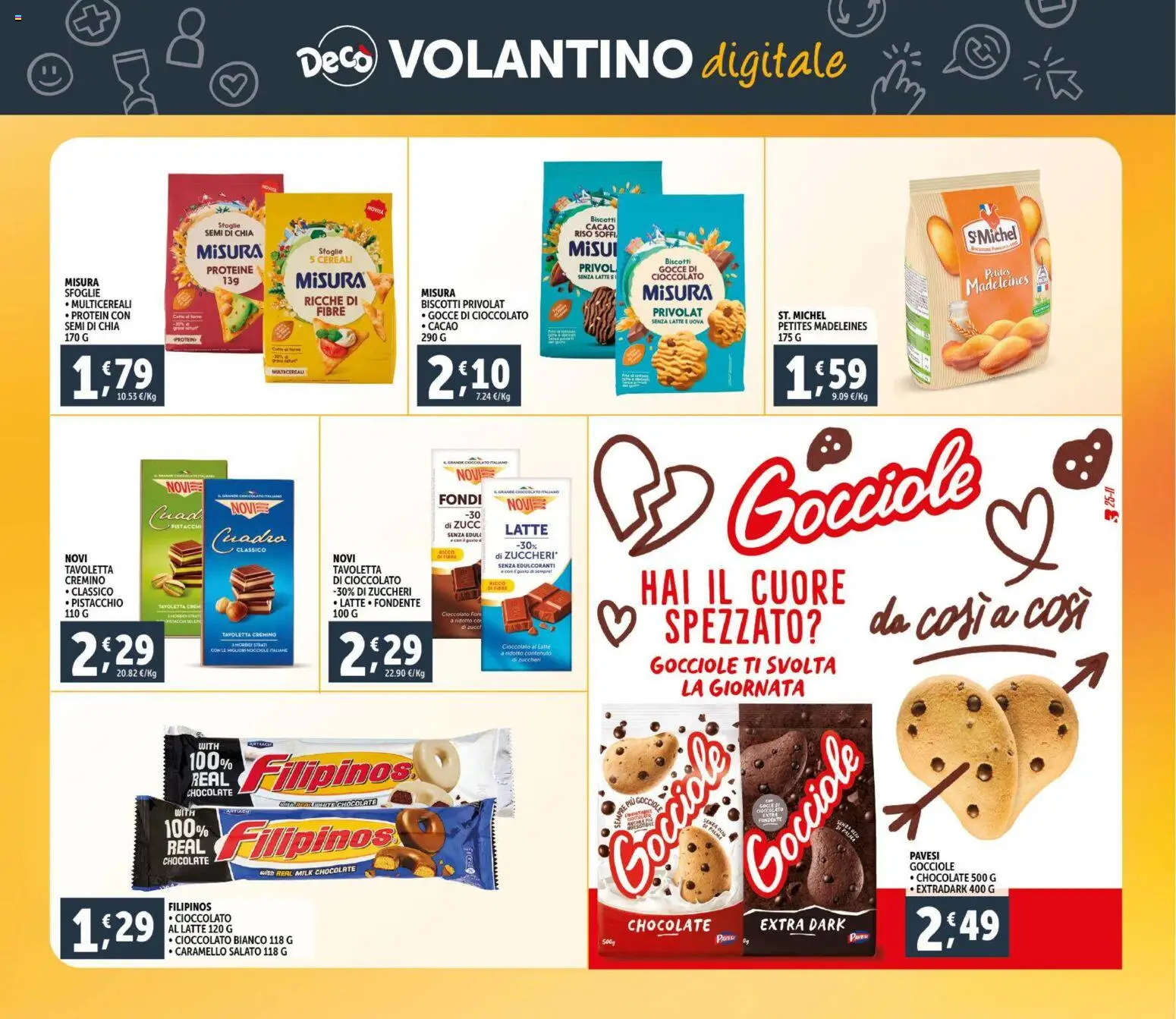 Volantino Decò del 30.01.2026 | Pagina: 23 | Prodotti: Cioccolato, Olio, Nocciole, Pistacchi