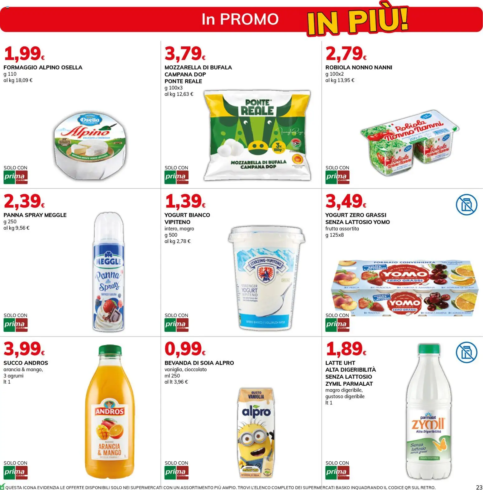 Volantino Basko del 27.11.2025 | Pagina: 23 | Prodotti: Cioccolato, Pesca, Tonno, Bevanda di soia