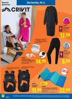 Lidl katalog akcije – veljaven od 19.03.2026 | Stran: 34 | Izdelki: Podloga, Jopica, Hlace, Nahrbtnik