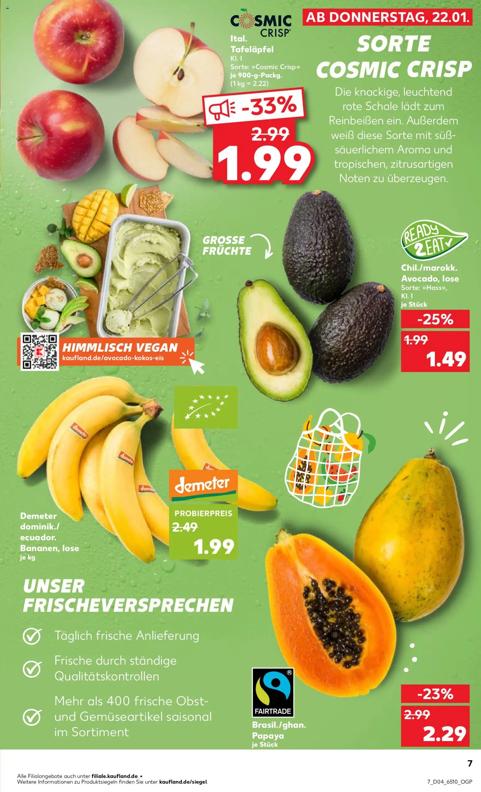 Kaufland prospekt Bremen	 – gültig ab 25.01.2026 | Seite: 7 | Produkte: Avocado, Obst