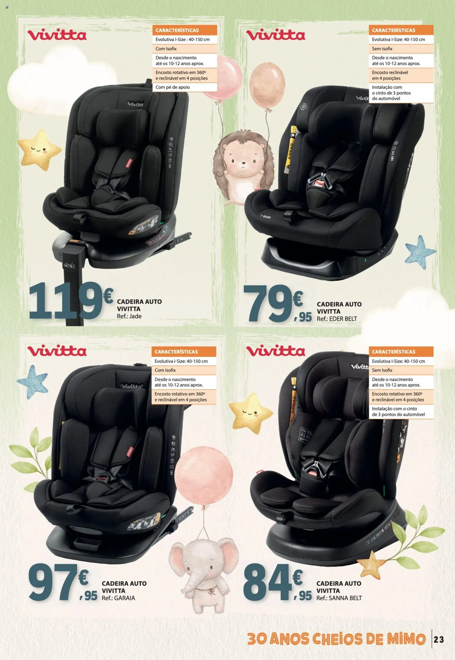 E.Leclerc Especial Bebé │ válido de 13.01.2026 | Página: 23 | Produtos: Cinto, Cadeira