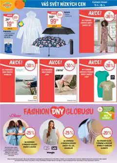 Náhled letáku Globus leták od 15.04.2026 | Strana: 22 | Produkty: Mošt, Deštník, Pončo, Karty