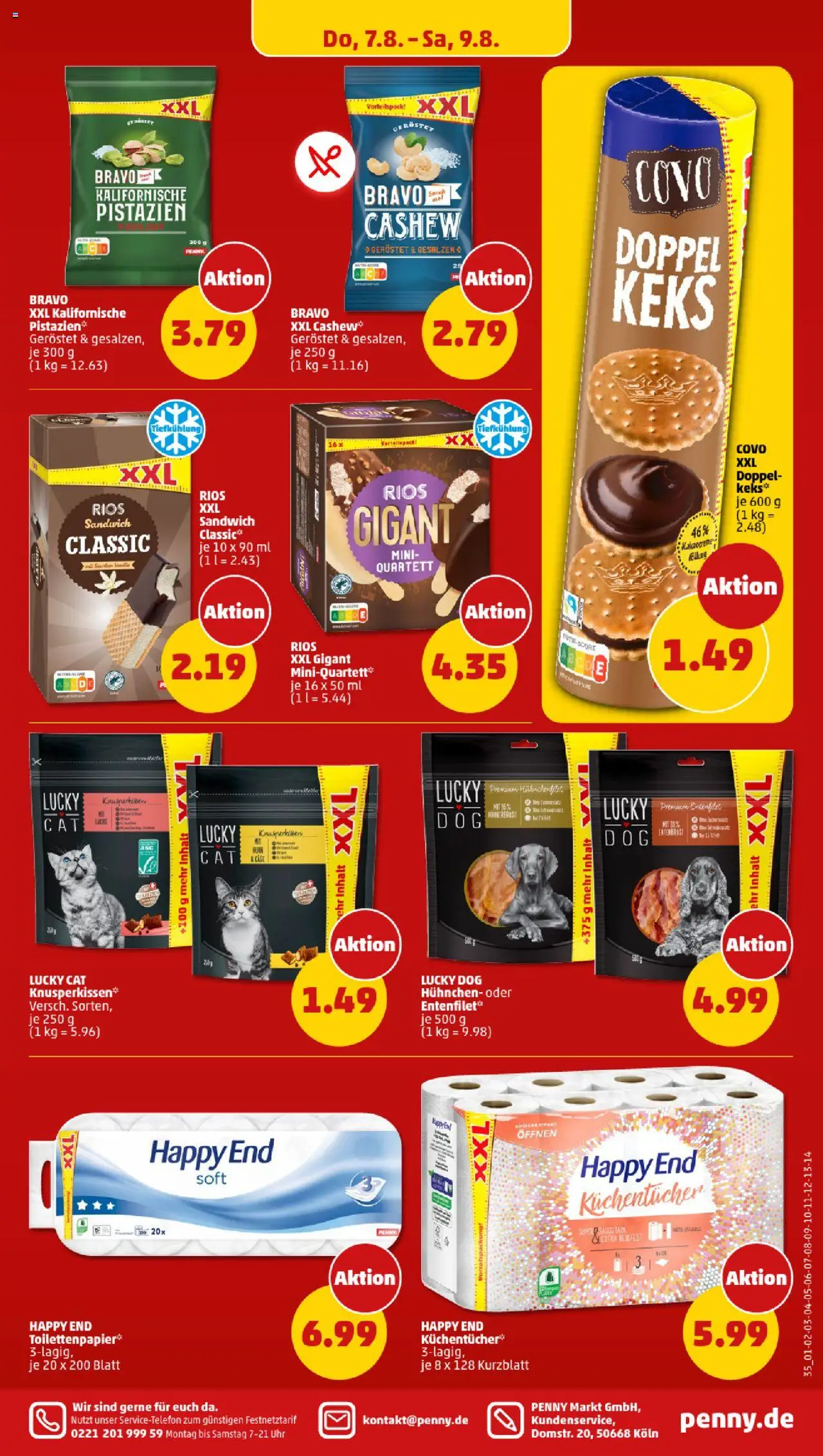 Penny Prospekt 	 - gültig ab dem 04.08.2025 | Seite: 35 | Produkte: Pistazien, Uhr, Toilettenpapier