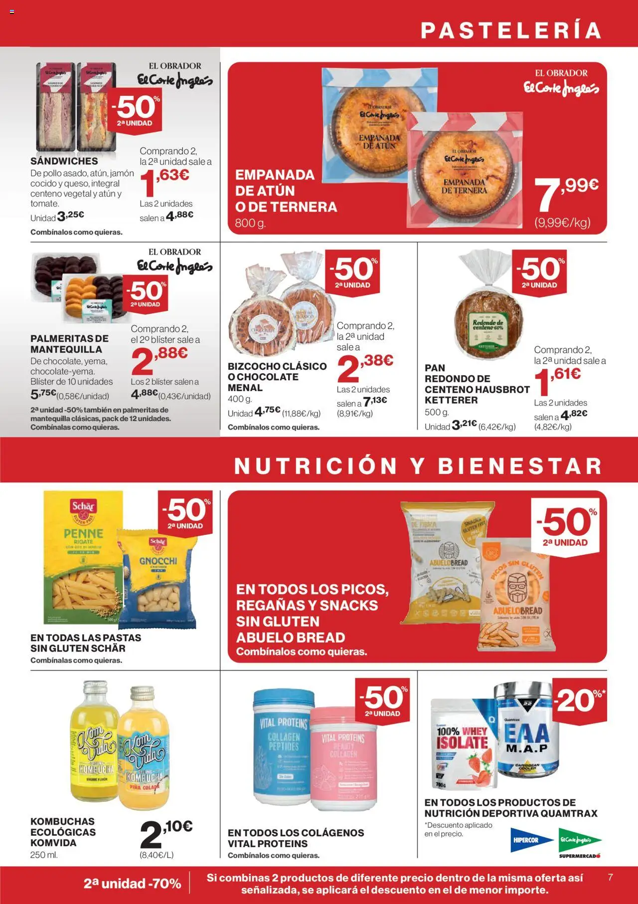 El Corte Inglés ofertas │ válido desde el 14.08.2025 | Página: 7 | Productos: Chocolate, Jamón, Piña, Συσκευή ροής