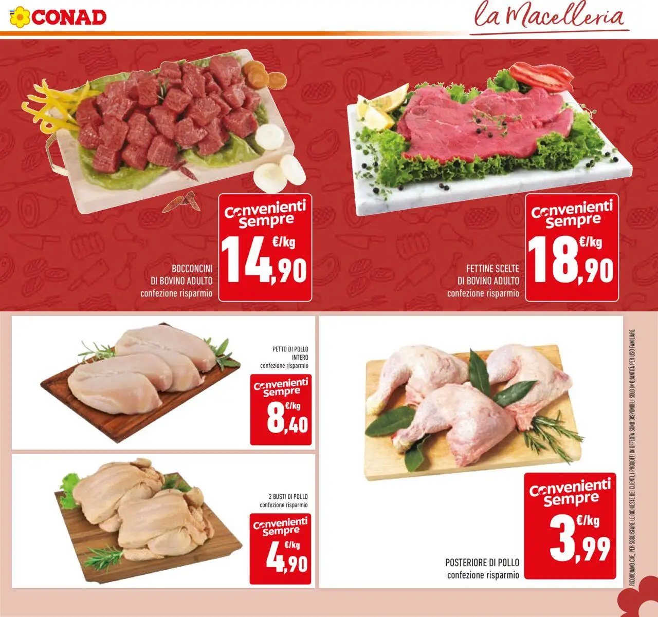 Volantino Conad del 24.09.2025 | Pagina: 13 | Prodotti: Bovino, Petto di Pollo, Pollo