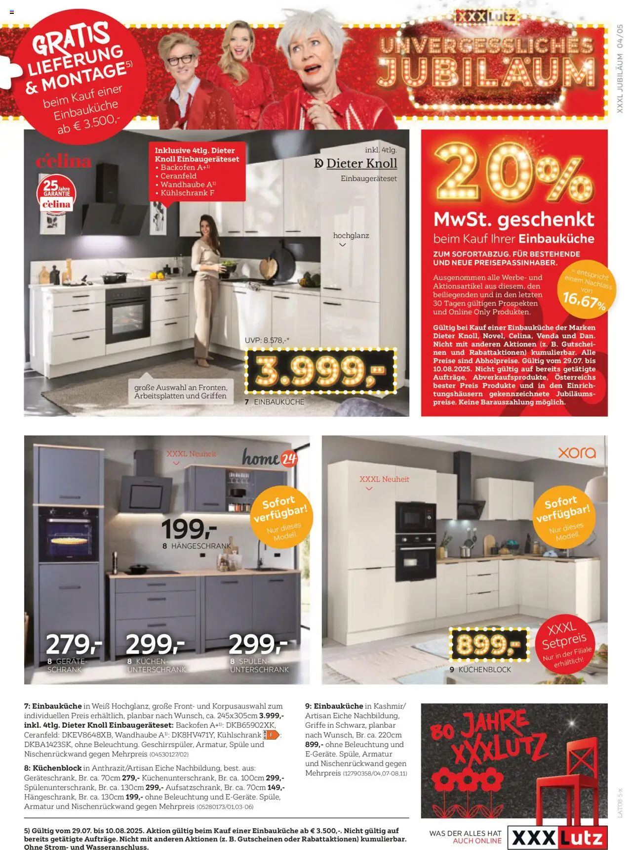 XXXLutz Prospekt aktuell gültig ab 29.07.2025 | Seite: 5 | Produkte: Kühlschrank, Schrank