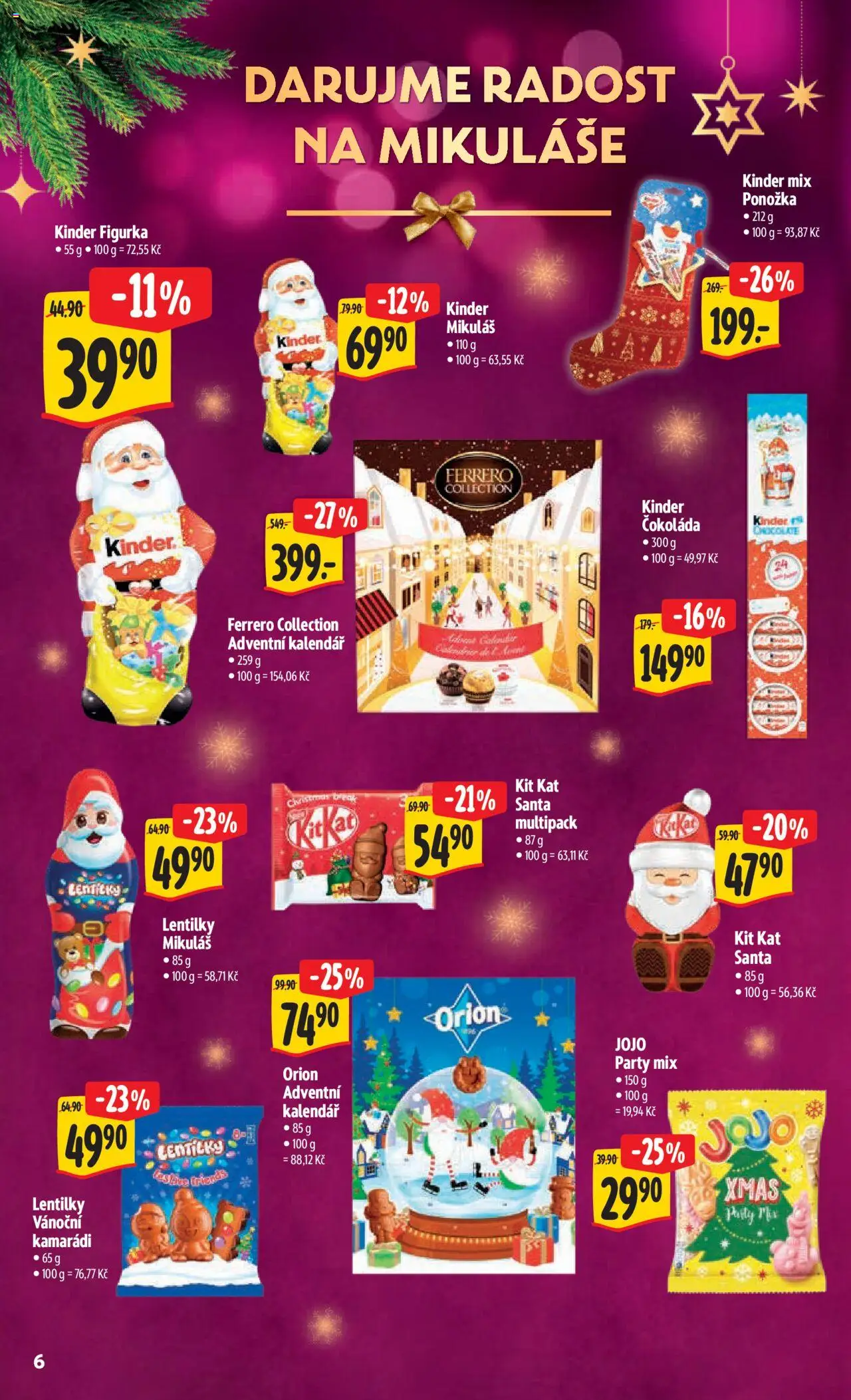 Albert leták - Hypermarket od 22.10.2025 | Strana: 13 | Produkty: Jojo, Čokoláda, Party mix, Lentilky