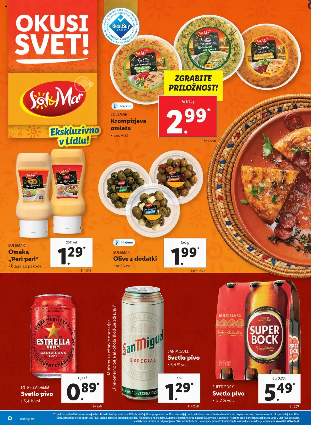 Lidl - Maribor │ velja od 03.07.2025 | Stran: 44 | Izdelki: Olive, Sok, Pivo, Sol