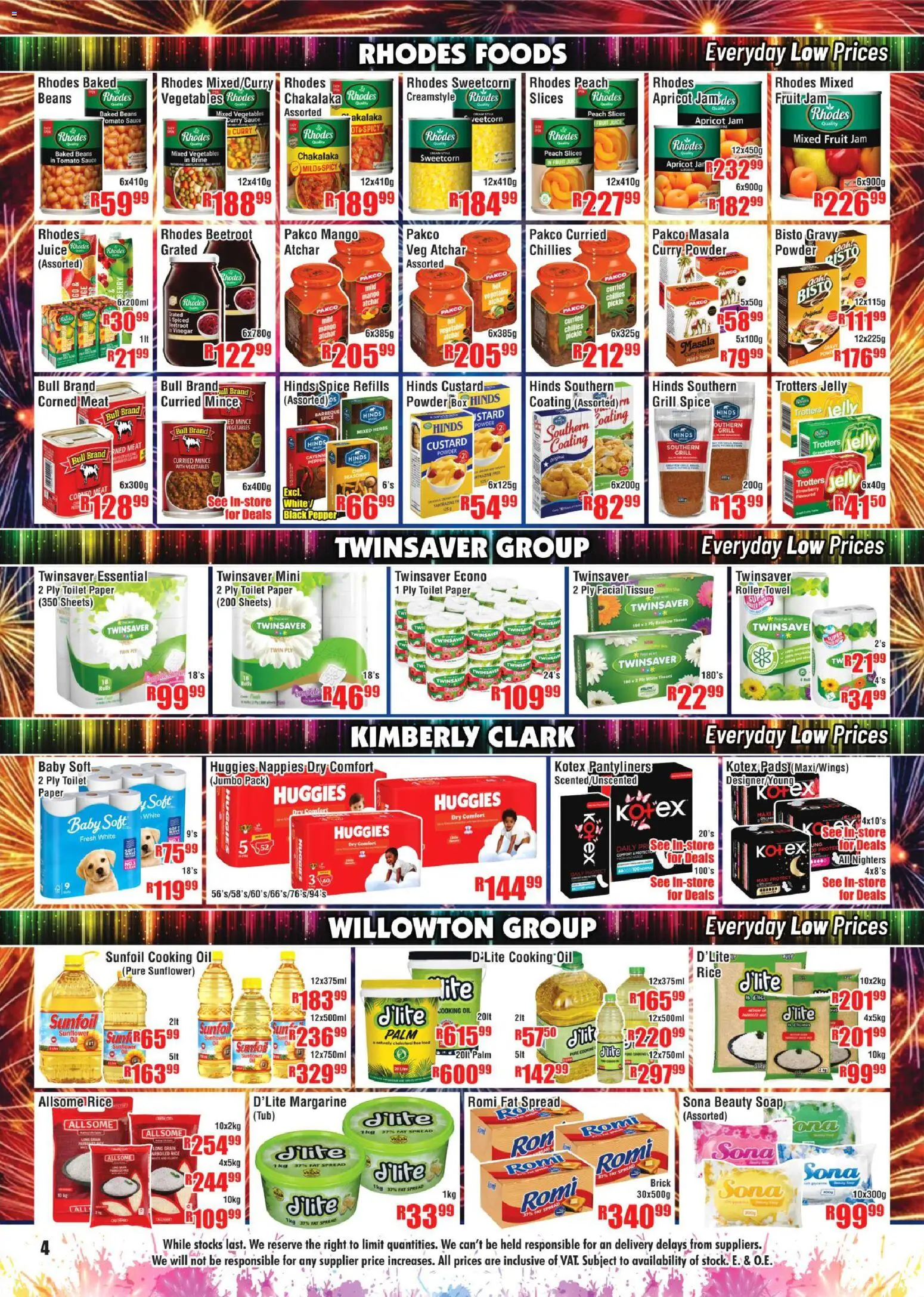 New Devland catalogue – valid from 01.01.2026 | Page: 4 | Products: Custard, Juice, Rice, Herbs