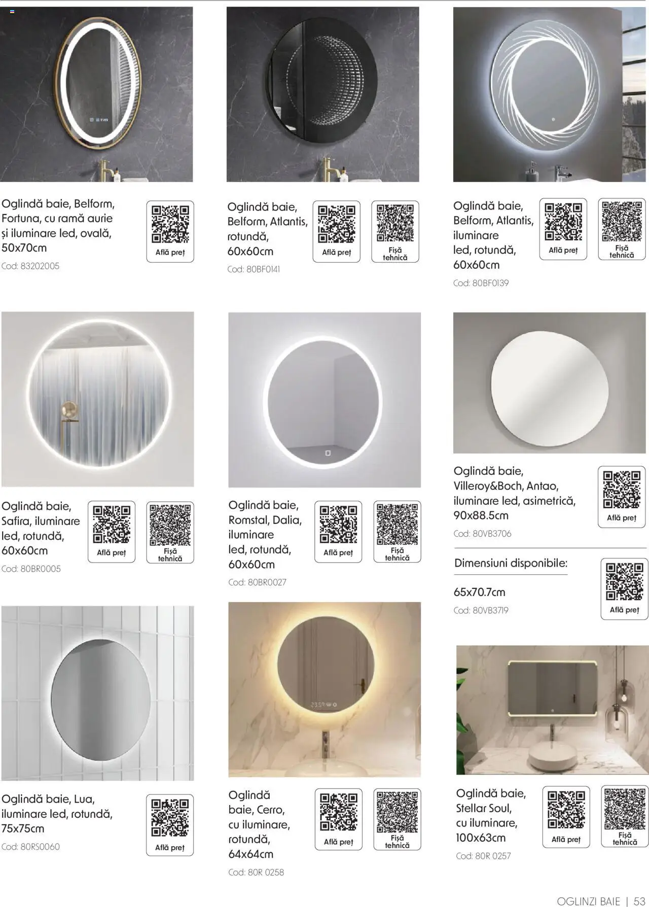 Catalog Romstal – valabil de la 25.11.2024 | Pagină: 53 | Produse: Oglindă