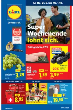 Lidl Aktionen ab 25.09.2025 gültig