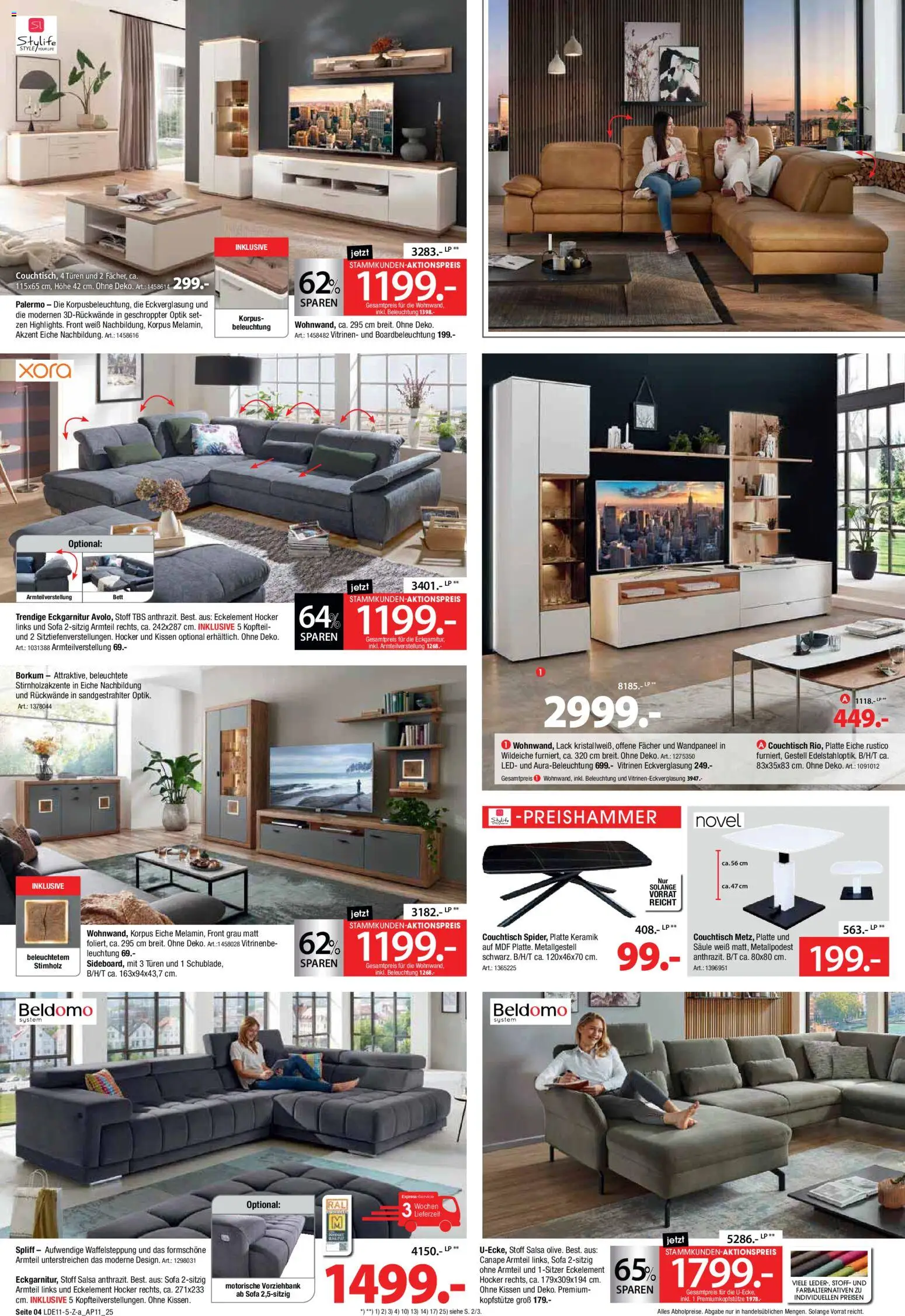 Zurbrüggen - Black Friday – gültig ab 21.11.2025 | Seite: 4 | Produkte: Hocker, Bett, Kissen, Couchtisch