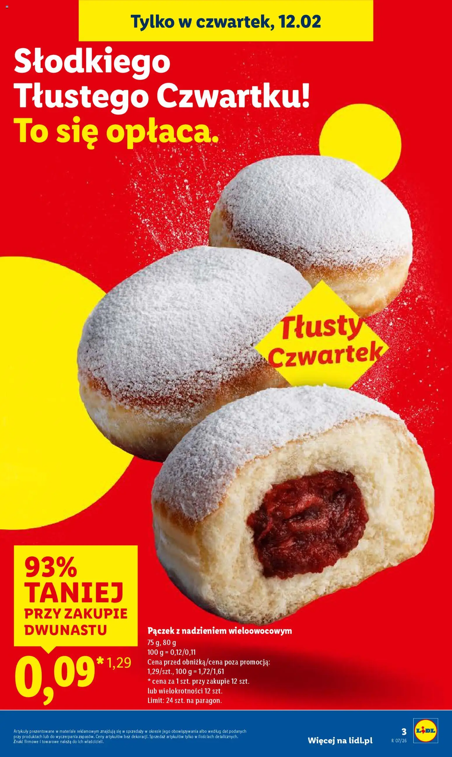 Lidl Gazetka od 12.02.2026 | Strona: 3 | Produkty: Donut