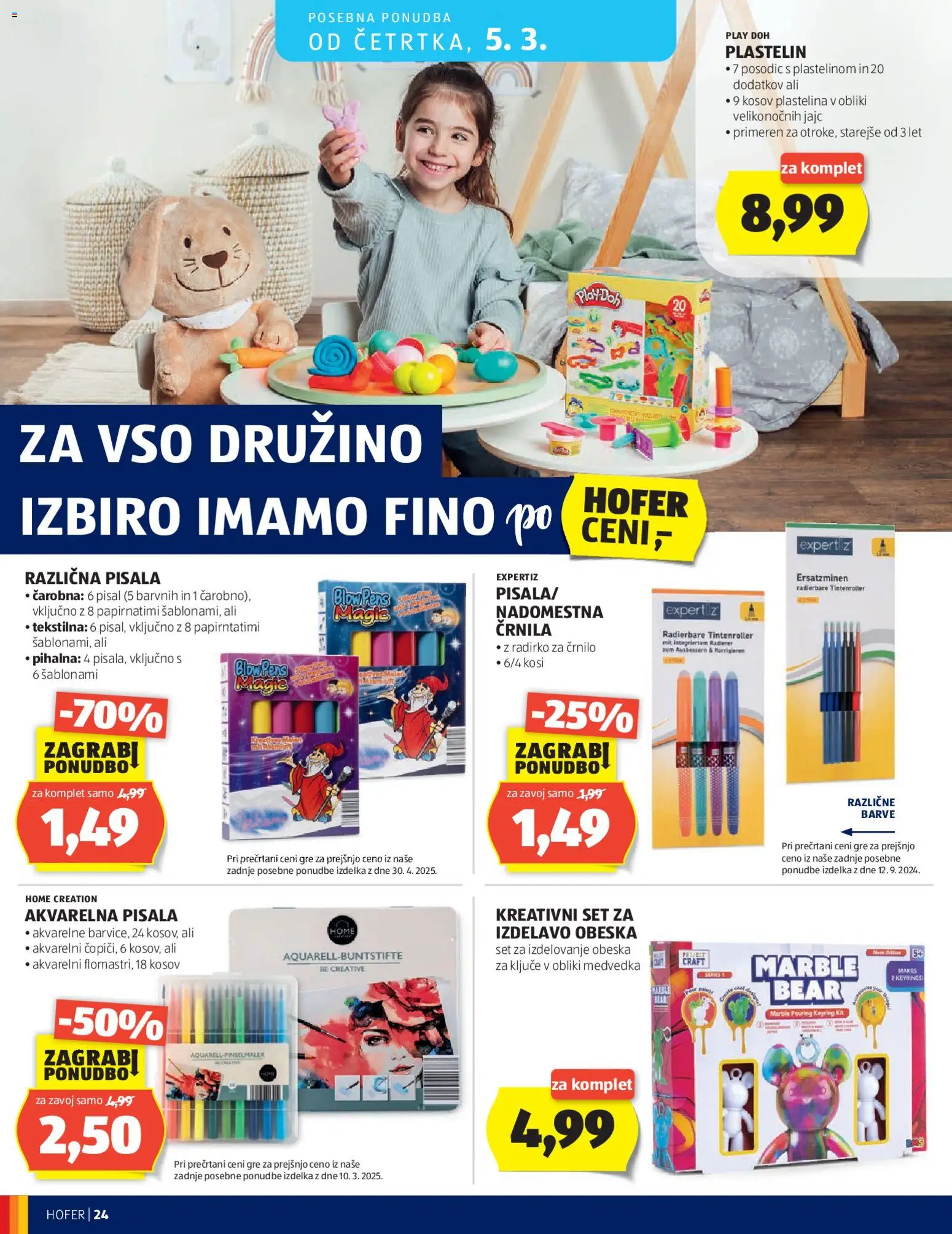 Novi Hofer katalog ponudbe – veljaven od 25.02.2026 | Stran: 24 | Izdelki: Pisala