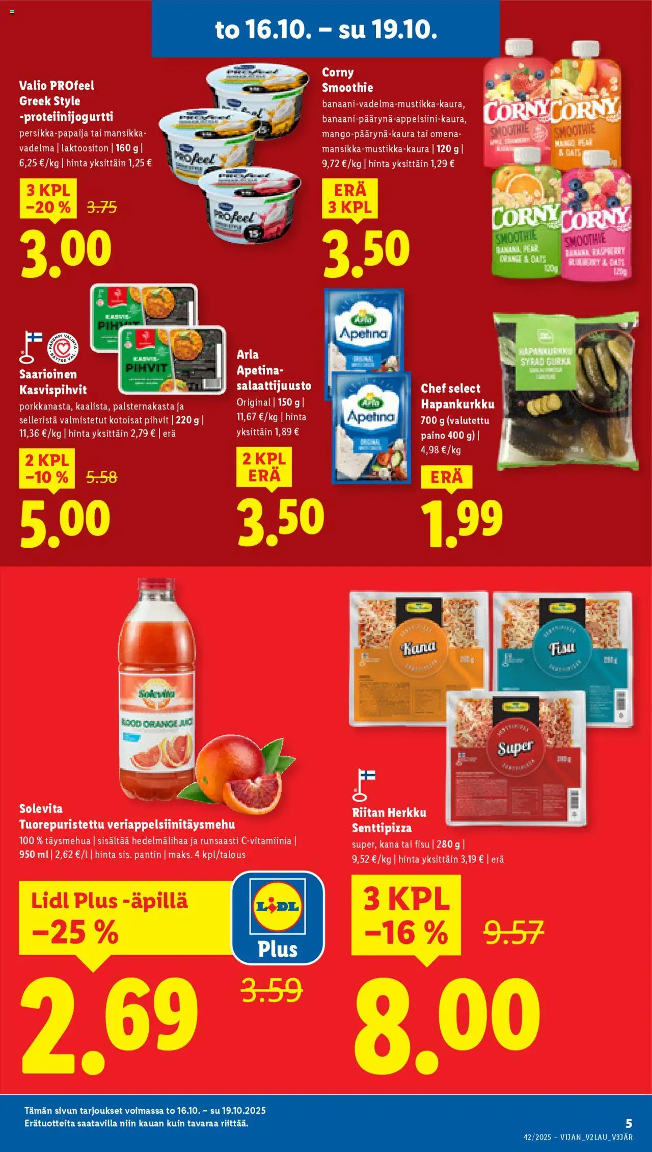 Lidl tarjoukset – voimassa 16.10.2025 alkaen | Sivu: 7 | Tuotteet: Vadelma, Kana