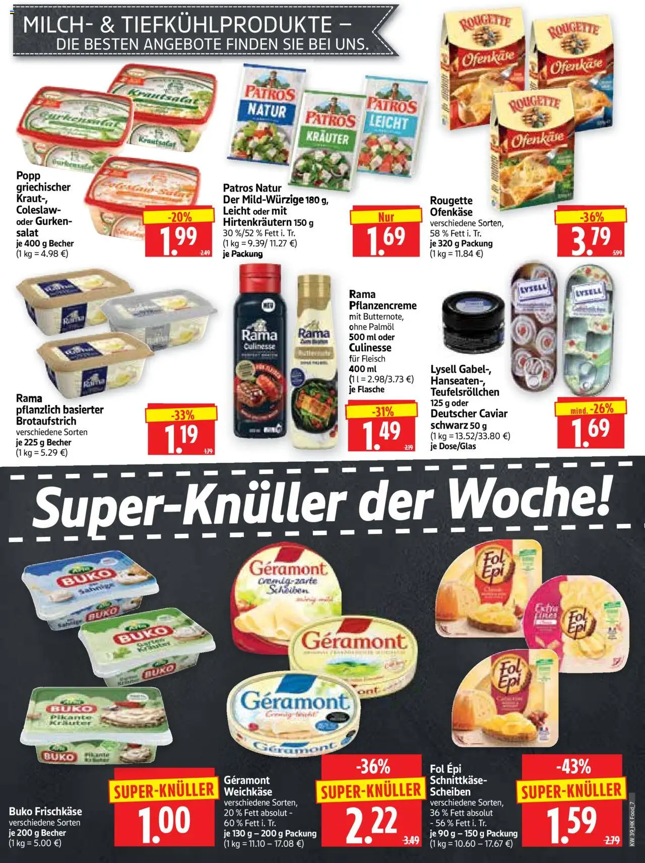 HERKULES Prospekt 	 – gültig ab 22.09.2025 | Seite: 7 | Produkte: Geramont, Patros, Kraut, Fleisch