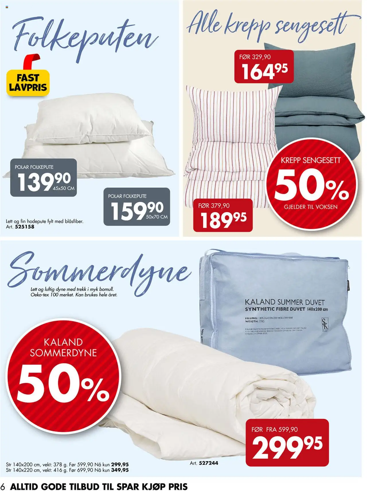  | Side: 6 | Produkter: Dyne, Vekt