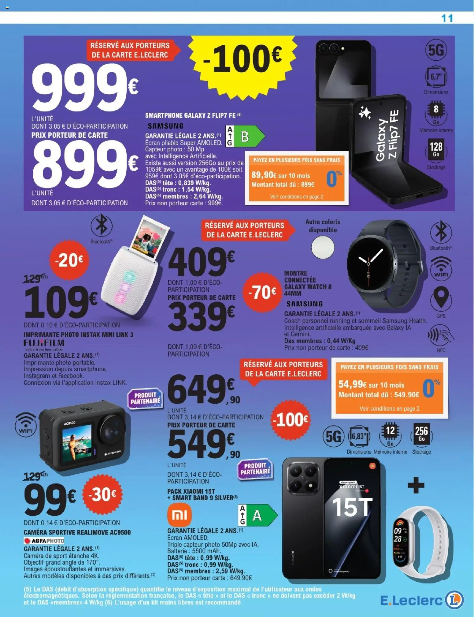 {H1} | Page: 11 | Produits: Smartphone, Imprimante, Batterie, Caméra