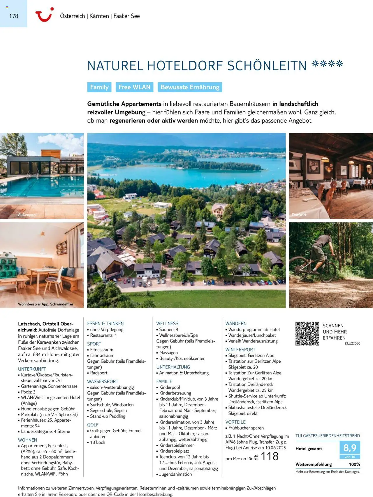 Aida - Urlaub mit eigener Anreise 2025/26 – gültig ab 01.11.2024 | Seite: 178 | Produkte: Bett, Föhn