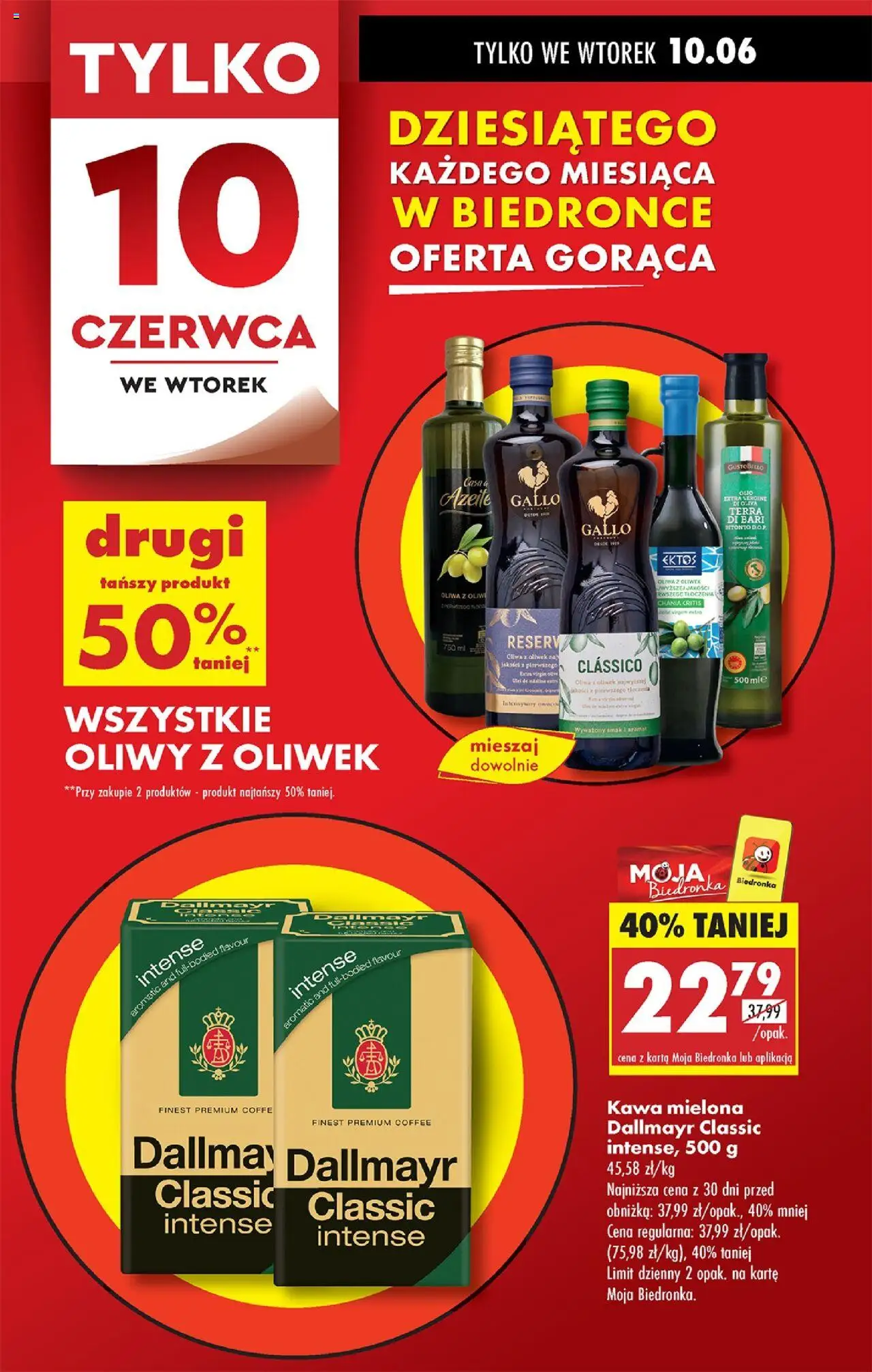 Biedronka gazetka od 09.06.2025 | Strona: 15 | Produkty: Karta, Oliwa z oliwek, Kawa