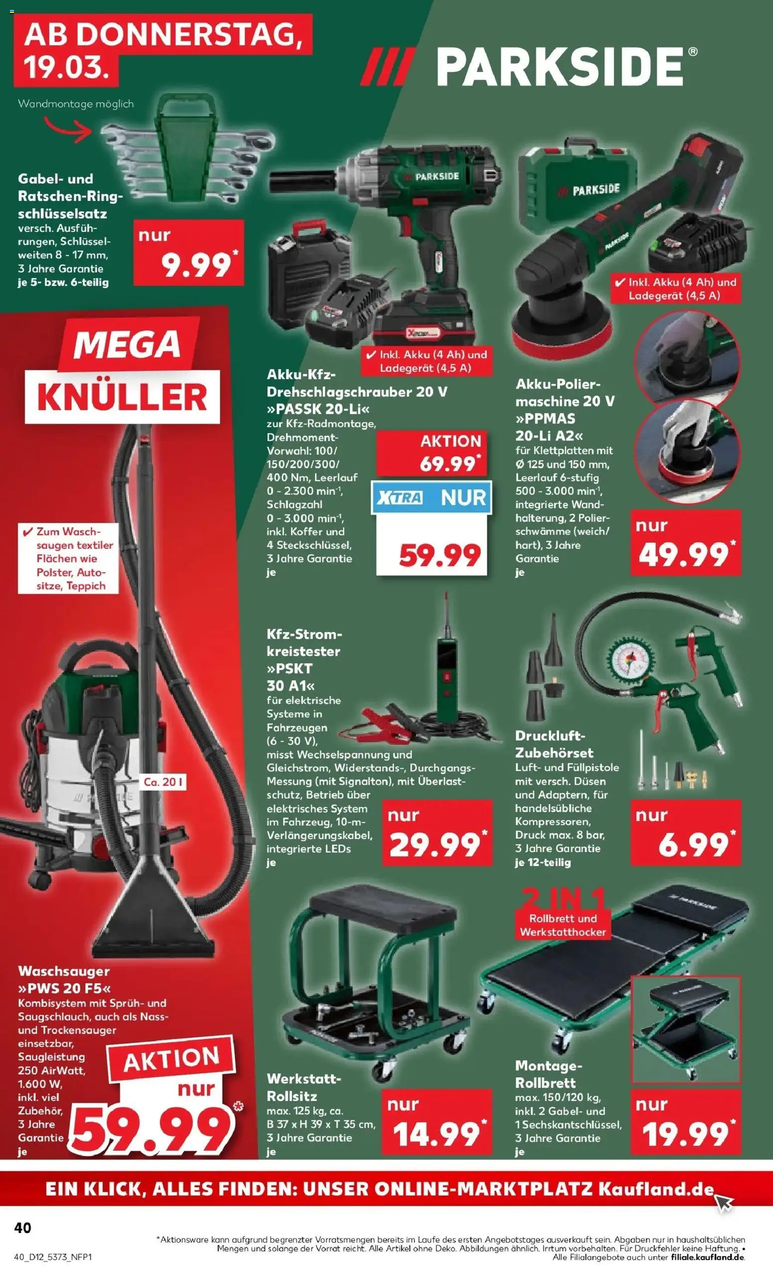 Kaufland Prospekt Bremerhaven	 – gültig ab 19.03.2026 | Seite: 40 | Produkte: Teppich, Koffer, Ladegerät