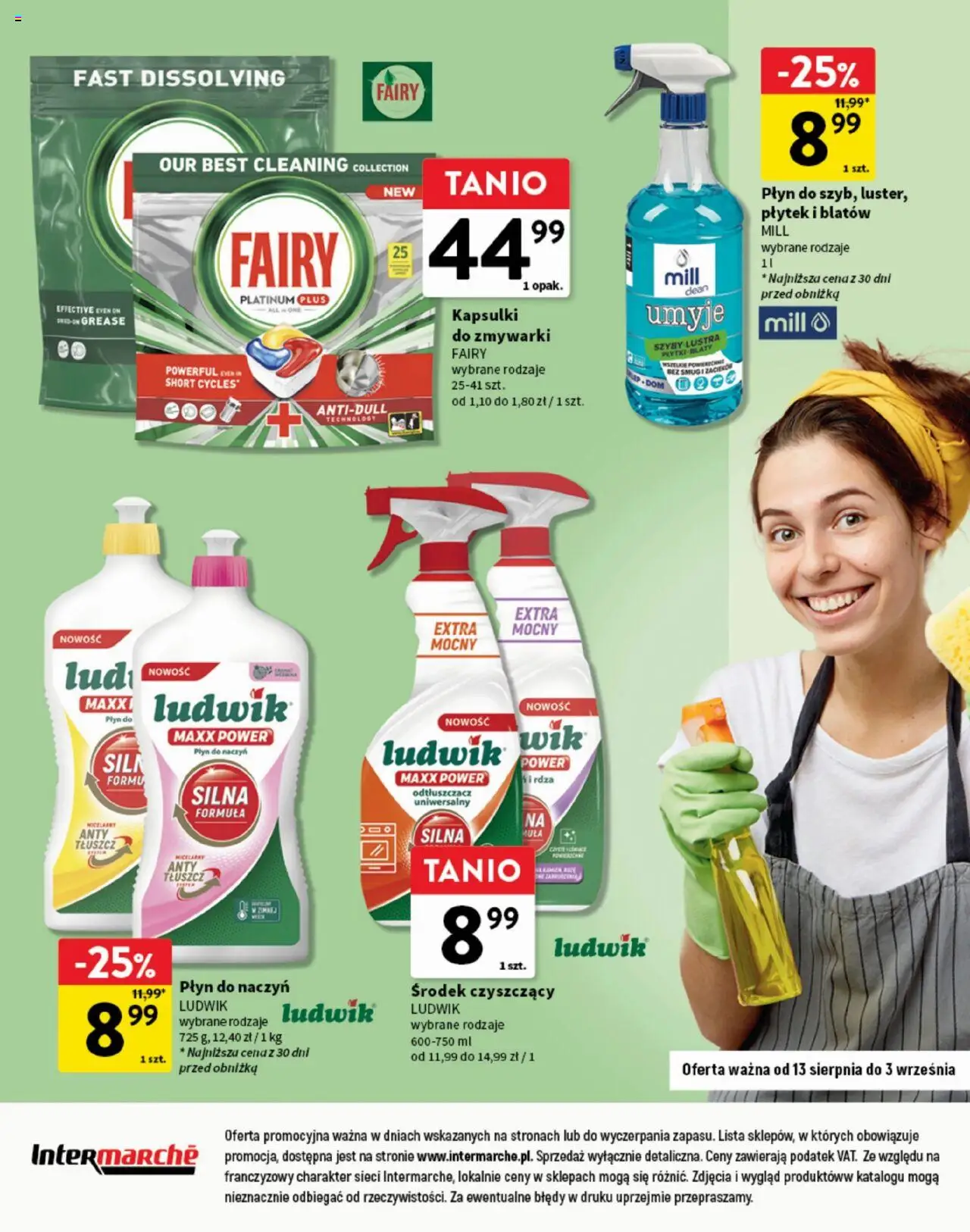 Intermarche Gazetka - Okazje pierwsza klasa od 13.08.2025 | Strona: 20 | Produkty: Fairy, Kapsułki do zmywarki